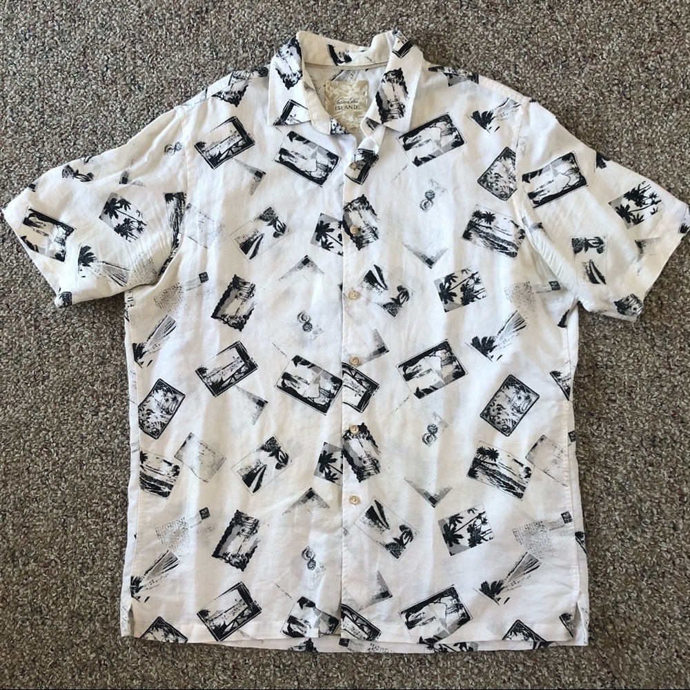 Tasso Elba Island Men’s Tropical Button Down Shirt